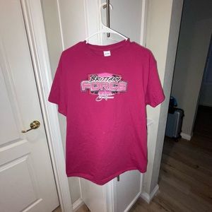 Brittany Force Top Fuel Dragster Pink Tee Shirt